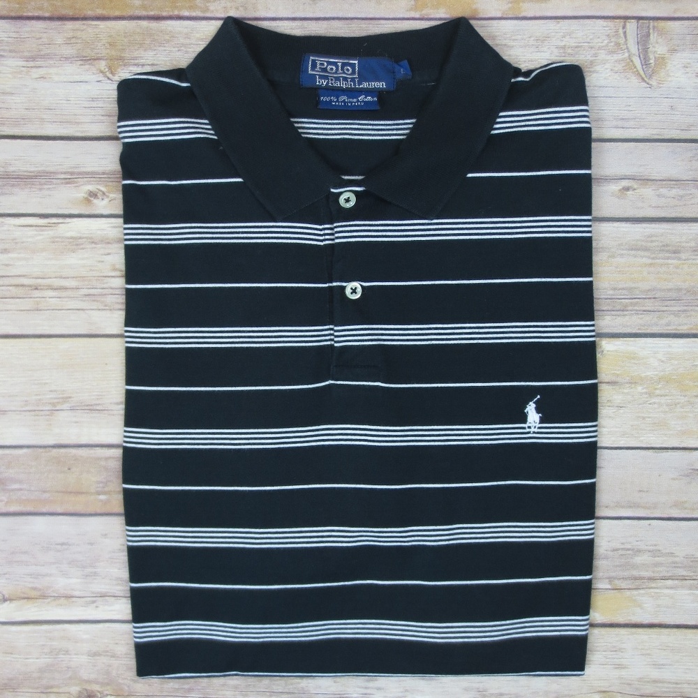 Ralph Lauren {Men's} Striped Pima Cotton Polo